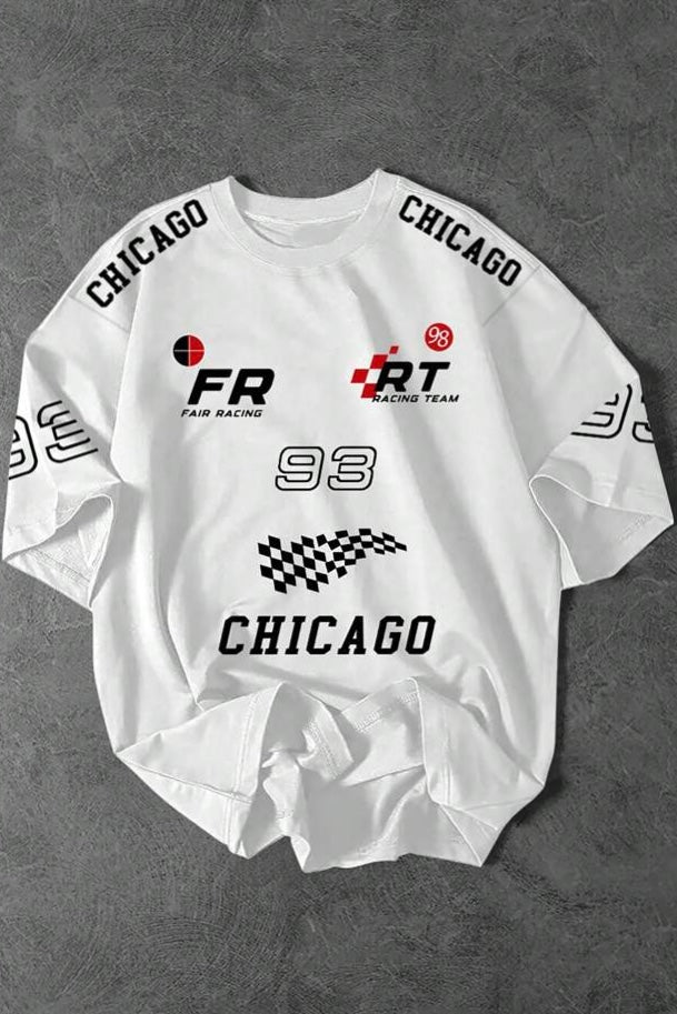 WHITE F1 RACING T-SHIRT