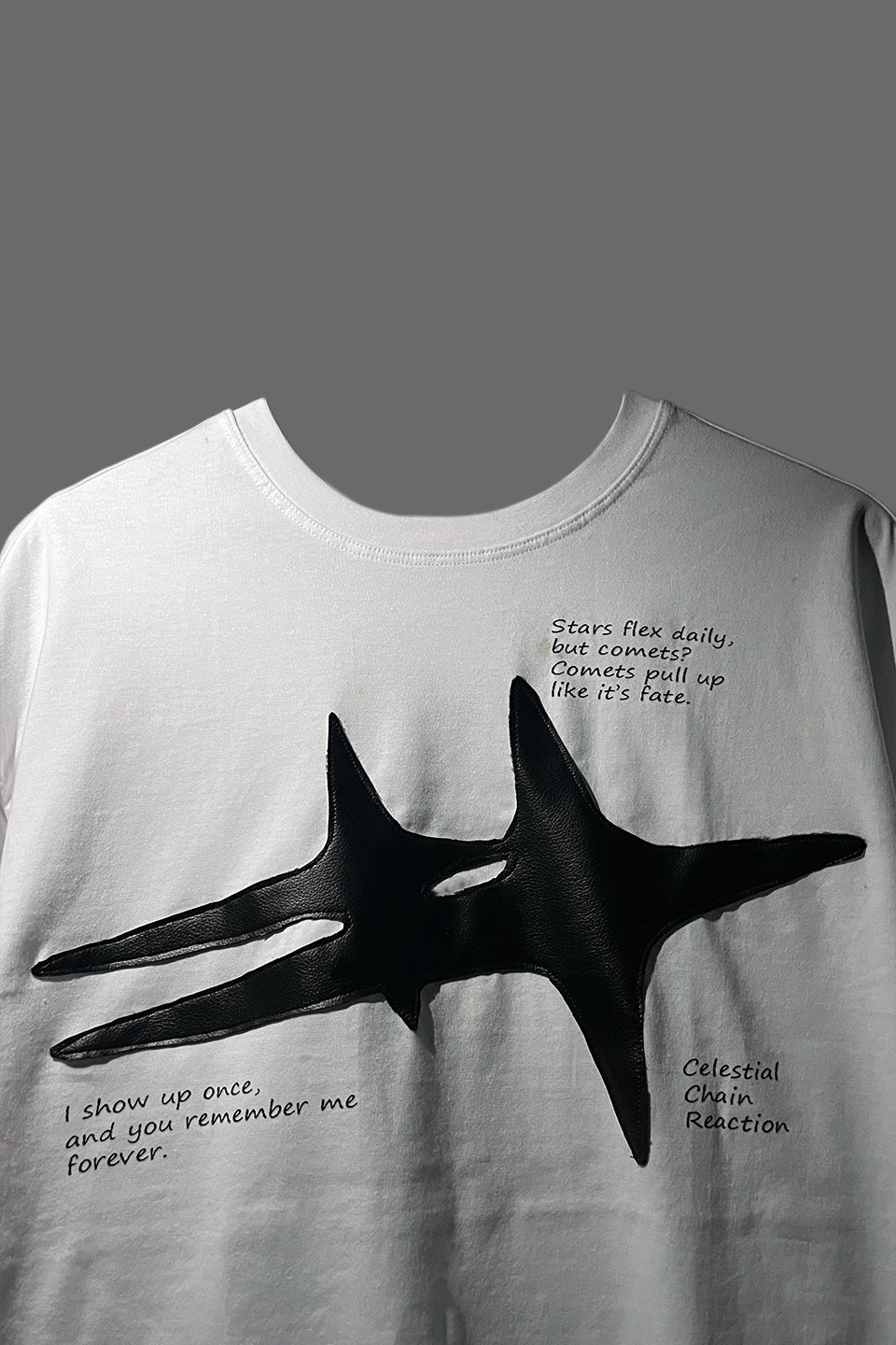 COMET LEATHER PATCH T-SHIRT