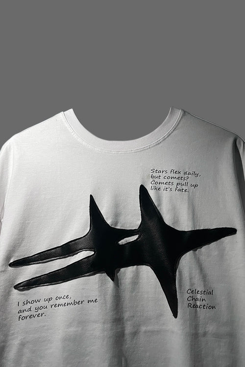 COMET LEATHER PATCH T-SHIRT