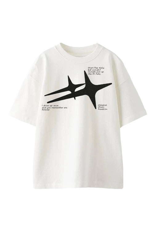 COMET LEATHER PATCH T-SHIRT