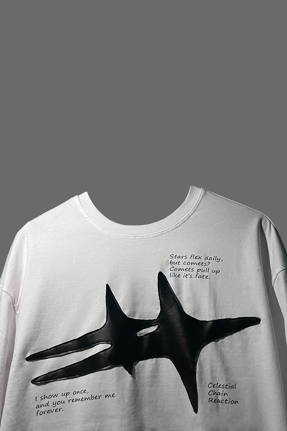 COMET LEATHER PATCH T-SHIRT