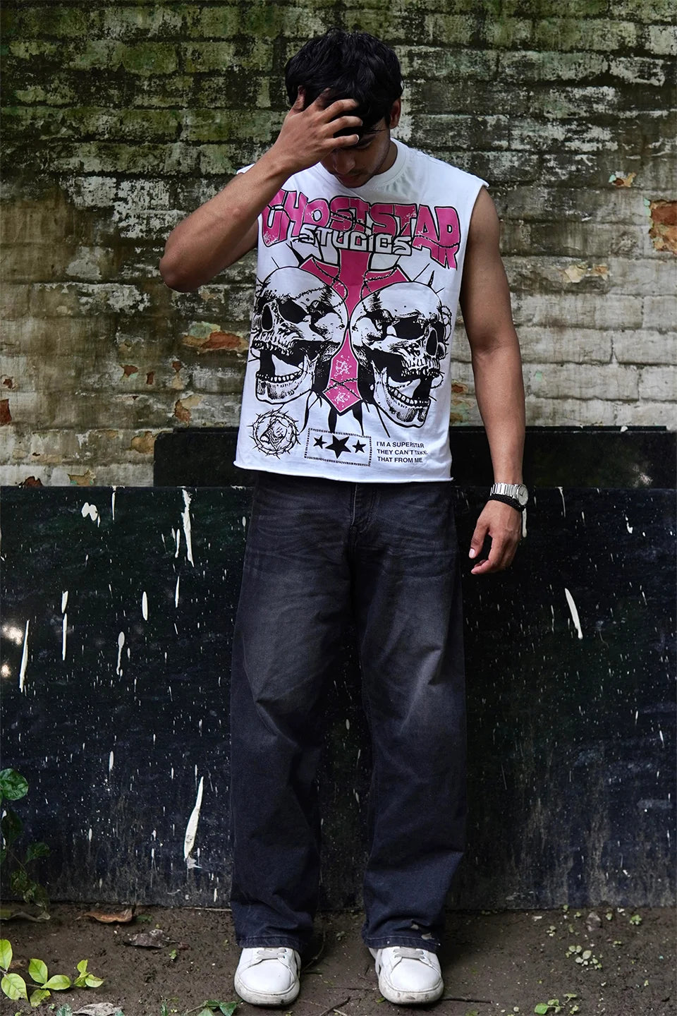 GHOSTSTAR CROPPED TANK VEST