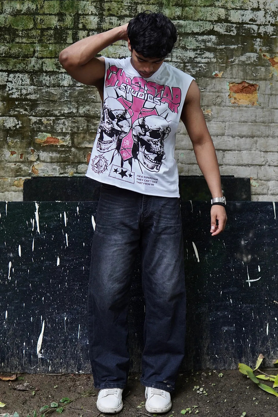GHOSTSTAR CROPPED TANK VEST