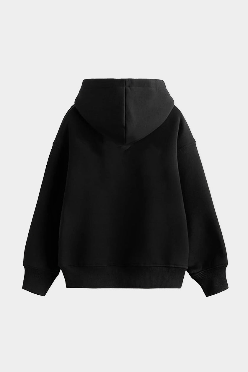 SOLID BLACK OVERSIZED HOODIE